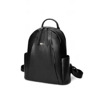 C'iel, Rucsac de piele cu logo Hazel, Negru
