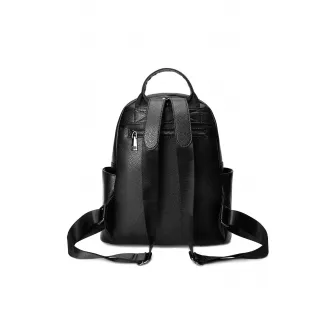 C'iel, Rucsac de piele cu logo Hazel, Negru