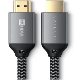 Cabllu HDMI Satechi 8K Ultra HD High 2m, impletit, negru