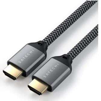 Cabllu HDMI Satechi 8K Ultra HD High 2m, impletit, negru