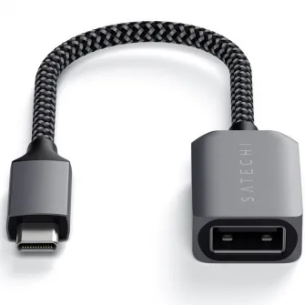 Cablu adaptor USB-C to USB 3.0 Satechi, Gri spatial