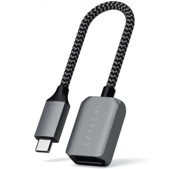 Cablu adaptor USB-C to USB 3.0 Satechi, Gri spatial