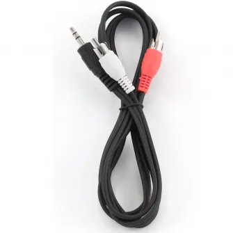 Cablu audio Gembird stereo 3.5 mm jack la 2 x RCA, 1.5m CCA-458