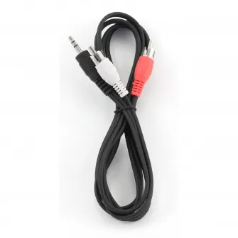 Cablu audio Gembird stereo 3.5 mm jack la 2 x RCA, 2.5m CCA-458-2.5M