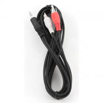Cablu audio Gembird stereo 3.5 mm jack la 2 x RCA, 2.5m CCA-458-2.5M