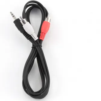 Cablu audio Gembird stereo 3.5 mm jack la 2 x RCA, 5m CCA-458-5M