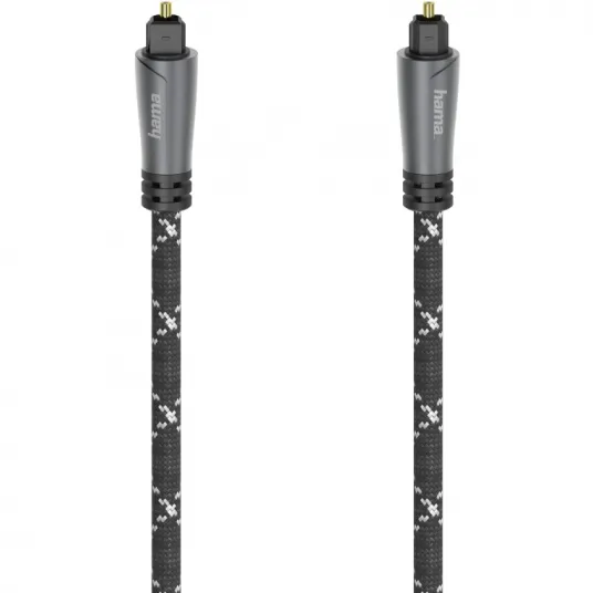 Cablu Audio optic Hama, stecher ODT (Toslink), metal, 3m