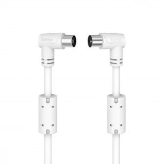 Cablu coaxial Hama 205057, 3 metri, alb