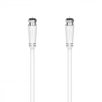 Cablu coaxial Hama 205063, 1.5 metri, alb