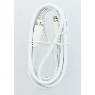 Cablu coaxial Hama 205063, 1.5 metri, alb