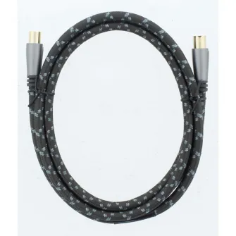 Cablu coaxial Hama 205070, 1.5 metri, alb, 120 dB