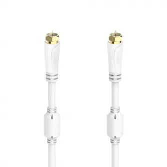 Cablu coaxial Hama 205252, 3 metri, alb