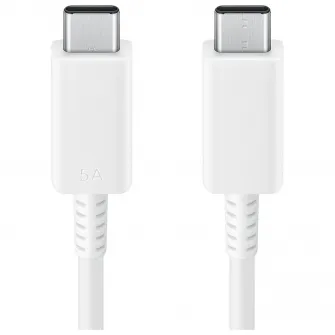 Cablu date  incarcare Samsung USB Type-C  USB Type-C, lungime 1.8 m, max. 5A USB 2.0, Alb