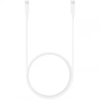 Cablu date  incarcare Samsung USB Type-C  USB Type-C, lungime 1.8 m, max. 5A USB 2.0, Alb