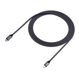 Cablu de date Satechi, USB Type C - Lightning, Space Gray