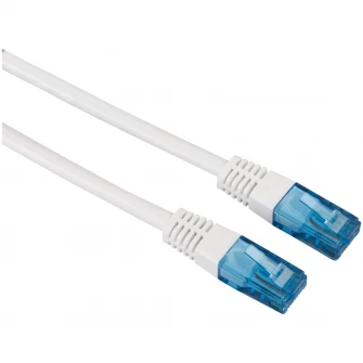 Cablu de retea Hama UTP CAT 6, 20m, alb