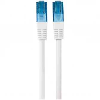Cablu de retea Hama UTP CAT 6, 20m, alb