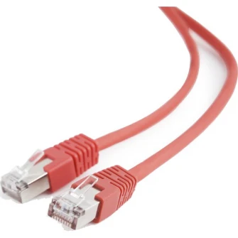 Cablu FTP GEMBIRD Cat5e, cupru-aluminiu, 2 m, rosu, AWG26, ecranat PP22-2M/R