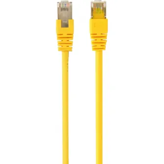 Cablu FTP GEMBIRD Cat6, cupru-aluminiu, 1 m, galben, AWG26, ecranat PP6-1M/Y