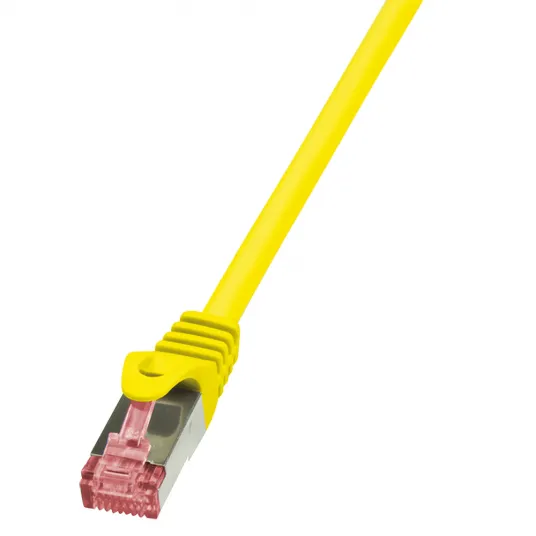 Кабель S/FTP LOGILINK Cat6, LSZH, медный, 10 м, желтый, AWG27, двойное экранирование CQ2097S