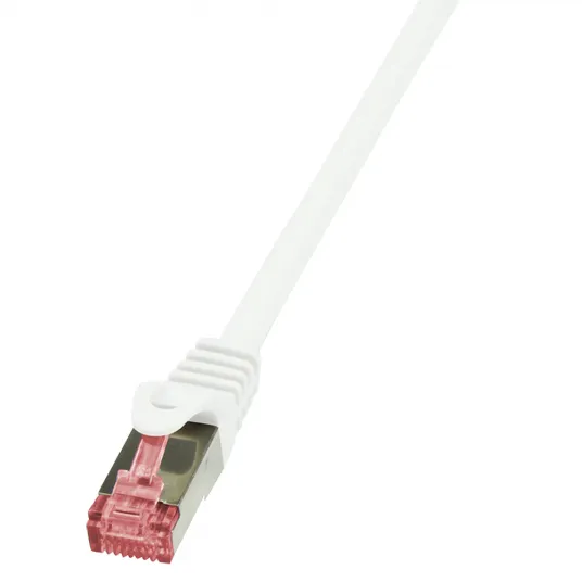 Cablu S/FTP LOGILINK Cat6, LSZH, cupru, 20 m, alb, AWG27, dublu ecranat CQ2111S