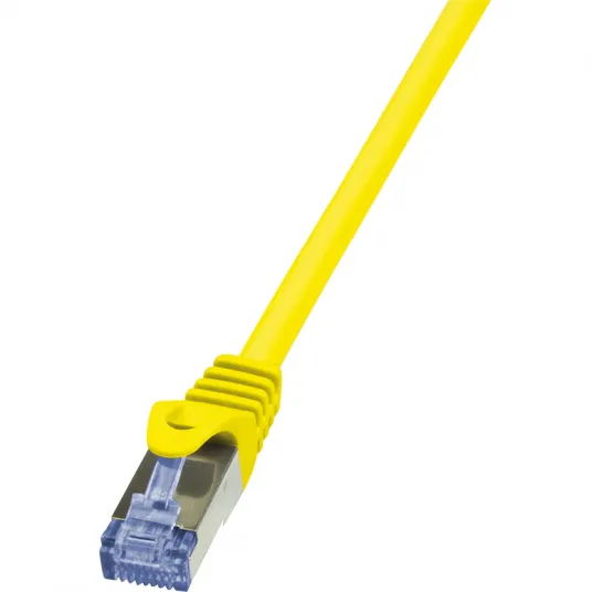 Кабель S/FTP LOGILINK Cat6a, LSZH, медный, 3 м, желтый, AWG26, двойное экранирование CQ3067S