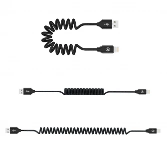Cablu Tellur incarcare-sincronizare, USB to Lightning, 3A, 1.8m, Negru
