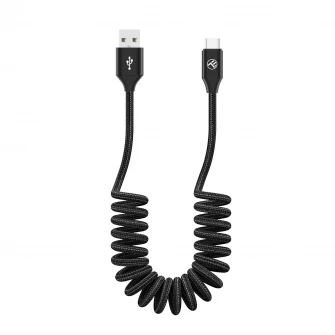 Cablu Tellur incarcare-sincronizare, USB to Type-C, 3A, 1.8m, Negru