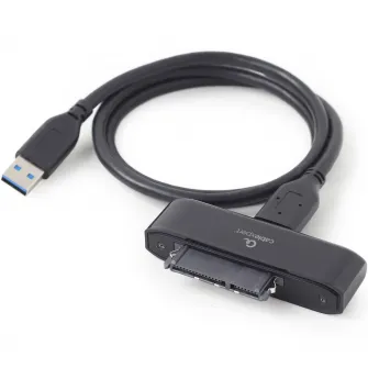 Cablu USB Gembird adaptor, USB 3.0 (T) la S-ATA (T), 30cm, Negru, AUS3-02