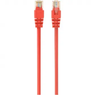 Cablu UTP GEMBIRD Cat6, cupru-aluminiu, 3 m, rosu, AWG26, PP6U-3M/R
