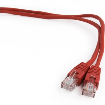 Cablu UTP GEMBIRD Cat6, cupru-aluminiu, 3 m, rosu, AWG26, PP6U-3M/R