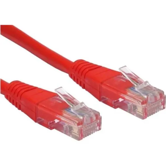 Cablu UTP SPACER Cat5e, cupru-aluminiu, 1 m, rosu, AWG26, SP-PT-CAT5-1M-R