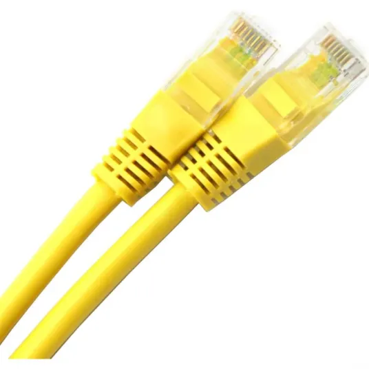 Кабель UTP SPACER Cat5e, медь-алюминий, 2 м, желтый, AWG26, SP-PT-CAT5-2M-Y