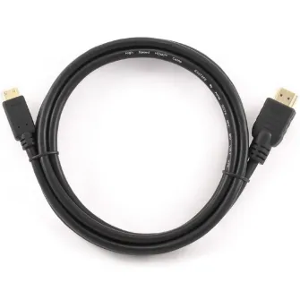 Cablu video Gembird HDMI (T) la Mini-HDMI (Type C)(T), 3m, conectori auriti, rezolutie maxima 4K DCI la 60 Hz, Negru, CC-HDMI4C-10