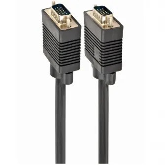 Cablu video Gembird, VGA (T) la VGA (T), 30m, premium, dublu ecranat, Negru, CC-PPVGA-30M-B