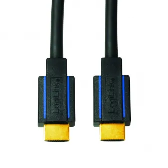 CABLU video LOGILINK, HDMI (T) la HDMI (T), 3m, conectori auriti, rezolutie maxima 4K UHD (3840 x 2160) la 30 Hz, negru