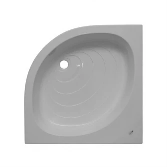 Cadita de dus Belform Elipse, 90x90 cm, Acril + ABS
