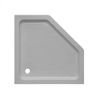 Cadita de dus pentagonala Belform Cubo, 90x90 cm, Acril + ABS