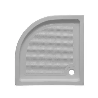 Cadita de dus semirotunda Belform Cubo, 90x90 cm, Acril + ABS