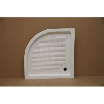 Cadita de dus semirotunda Belform Cubo, 90x90 cm, Acril + ABS