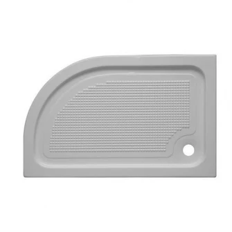Cadita de dus semirotunda Belform Cubo, stanga, 110x70 cm