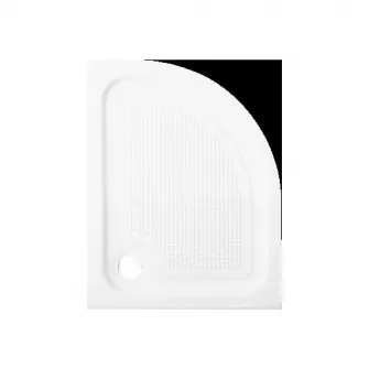 Cadita de dus semirotunda Belform Cubo, stanga, 110x70 cm