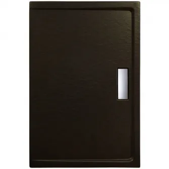 Cadita dus dreptunghiulara slim Belform Celesta, 120x80 cm, Negru