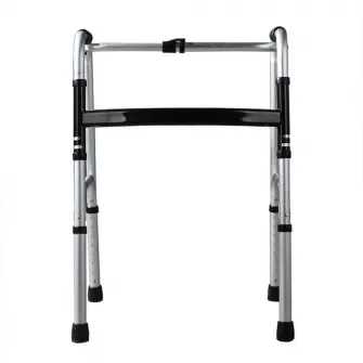Cadru de mers pliabil, ajustabil pe inaltime, cu functie de pasitor, din aluminiu, CMZ-8202L