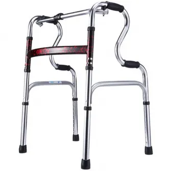 Cadru de mers pliabil curbat, glamour, ajustabil pe inaltime, din aluminiu, CMZ-8207LYH