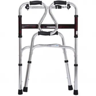 Cadru de mers pliabil curbat, glamour, ajustabil pe inaltime, din aluminiu, CMZ-8207LYH