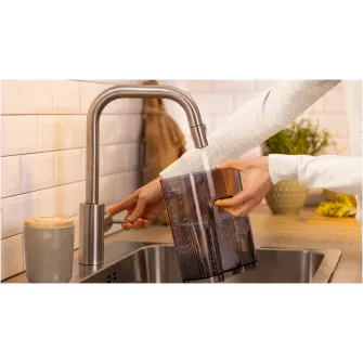 Cafetiera Bosch My Moment TKA3M131, 1.37 l, cana sticla, sistem antipicurare, oprire automata, rezervor de apa detasabil, cu sistem de mentinere la cald,Alb