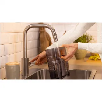 Cafetiera Bosch My Moment TKA6M273, 1.1 l, cana termos cu pereti dubli, sistem antipicurare, oprire automata, rezervor de apa detasabil, cu sistem de mentinere la cald,Negru