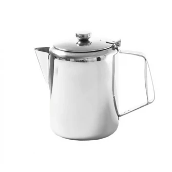Cafetiera/ceainic cu capac Hendi, otel inoxidabil, 0.6 L, O9,7x14,2 cm