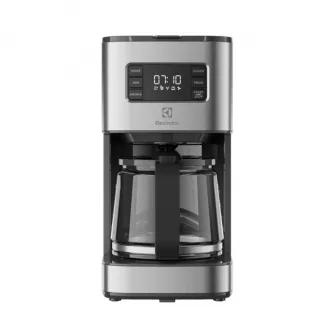 Cafetiera Electrolux Create 5 E5CM1-6ST, 1000 W, 1,4l, selector aroma, suport filtru detasabil, Timer 24h, functie de mentinere cald 40 min, Indicator lateral nivel apa 2-10 cesti, full inox